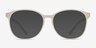 Dutchess Clear PlasticEyeglass Frames from EyeBuyDirect, with Tinted Lenses