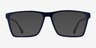 Equation Matte Navy PlasticEyeglass Frames from EyeBuyDirect, with Tinted Lenses