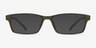 Madras Gray PlasticEyeglass Frames from EyeBuyDirect, with Tinted Lenses