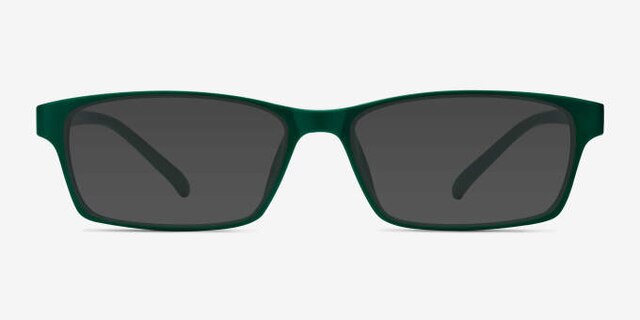 Madras Vert PlastiqueMontures de lunettes de vue d'EyeBuyDirect, Avec des Verres Teintés