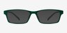 Madras Vert PlastiqueMontures de lunettes de vue d'EyeBuyDirect, Avec des Verres Teintés