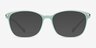 Nola Mint Frost PlasticEyeglass Frames from EyeBuyDirect, with Tinted Lenses