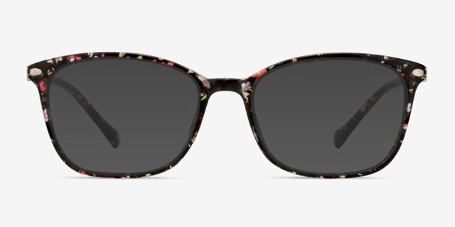Nola Pink Floral PlastiqueMontures de lunettes de vue d'EyeBuyDirect, Avec des Verres Teintés