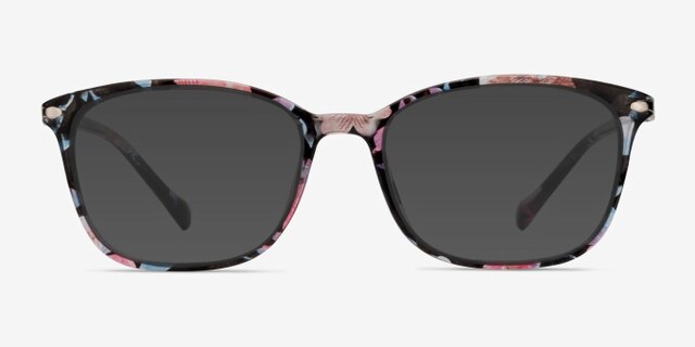 Nola Floral PlasticEyeglass Frames from EyeBuyDirect, with Tinted Lenses