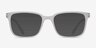 November Matte Clear PlastiqueMontures de lunettes de vue d'EyeBuyDirect, Avec des Verres Teintés