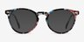 Peninsula Blue Floral PlasticEyeglass Frames from EyeBuyDirect, with Tinted Lenses