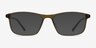 Wyoming Matte Hazel PlasticEyeglass Frames from EyeBuyDirect, with Tinted Lenses