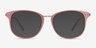 Cosmo Pink MetalEyeglass Frames from EyeBuyDirect, with Tinted Lenses