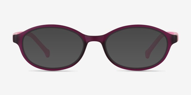 Skipper Purple PlasticEyeglass Frames from EyeBuyDirect, with Tinted Lenses