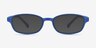 Sprint Blue PlasticEyeglass Frames from EyeBuyDirect, with Tinted Lenses