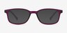 Posie Purple PlasticEyeglass Frames from EyeBuyDirect, with Tinted Lenses