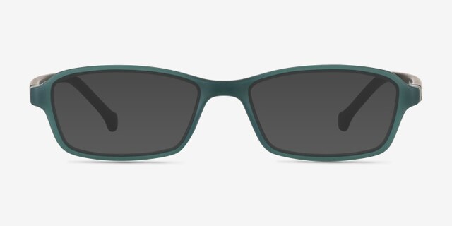 Nimbus Green PlasticEyeglass Frames from EyeBuyDirect, with Tinted Lenses