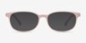 Bound Pink PlasticEyeglass Frames from EyeBuyDirect, with Tinted Lenses