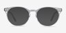 Morning Gray Clear AcetateEyeglass Frames from EyeBuyDirect, with Tinted Lenses
