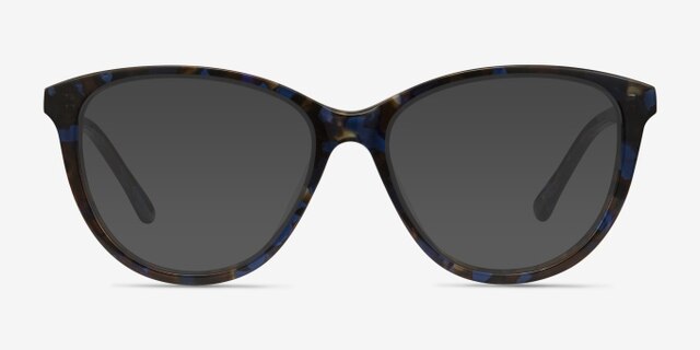 Lancet Blue Floral AcetateEyeglass Frames from EyeBuyDirect, with Tinted Lenses