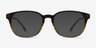 Nova Brown Striped AcétateMontures de lunettes de vue d'EyeBuyDirect, Avec des Verres Teintés