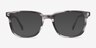 Kent Gray Striped AcetateEyeglass Frames from EyeBuyDirect, with Tinted Lenses