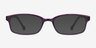 Gizmo Purple PlasticEyeglass Frames from EyeBuyDirect, with Tinted Lenses