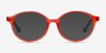 Daylight Clear Orange PlasticEyeglass Frames from EyeBuyDirect, with Tinted Lenses