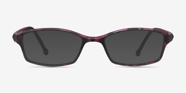 Glitch Tortoise Purple PlasticEyeglass Frames from EyeBuyDirect, with Tinted Lenses