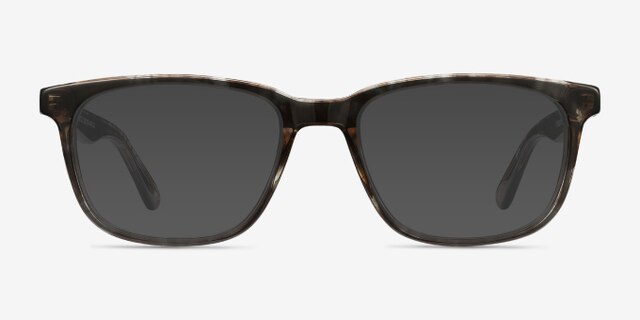 Bristol Gray Floral AcetateEyeglass Frames from EyeBuyDirect, with Tinted Lenses