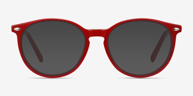 Blink Rouge AcétateMontures de lunettes de vue d'EyeBuyDirect, Avec des Verres Teintés