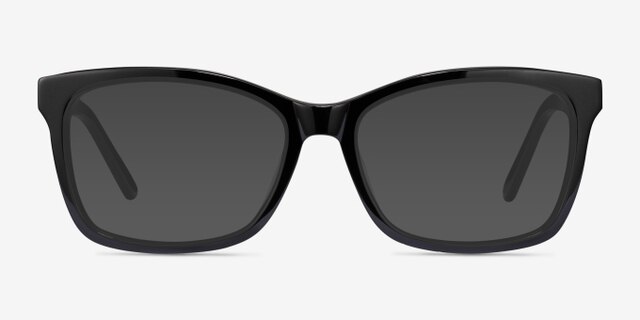 Mode Noir AcétateMontures de lunettes de vue d'EyeBuyDirect, Avec des Verres Teintés