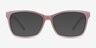 Mode Matte Pink AcétateMontures de lunettes de vue d'EyeBuyDirect, Avec des Verres Teintés