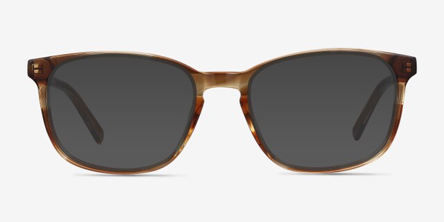 Emblem Brown AcetateEyeglass Frames from EyeBuyDirect, with Tinted Lenses