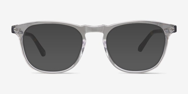 Illusion Translucent AcetateEyeglass Frames from EyeBuyDirect, with Tinted Lenses