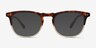 Illusion Tortoise Clear AcetateEyeglass Frames from EyeBuyDirect, with Tinted Lenses
