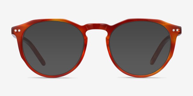 Planete Brown Tortoise AcetateEyeglass Frames from EyeBuyDirect, with Tinted Lenses
