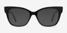 Cachet Black AcetateEyeglass Frames from EyeBuyDirect, with Tinted Lenses
