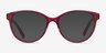 Laya Red AcetateEyeglass Frames from EyeBuyDirect, with Tinted Lenses