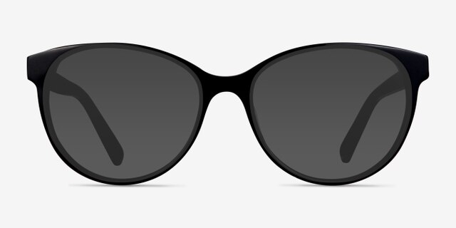 Laya Black AcetateEyeglass Frames from EyeBuyDirect, with Tinted Lenses