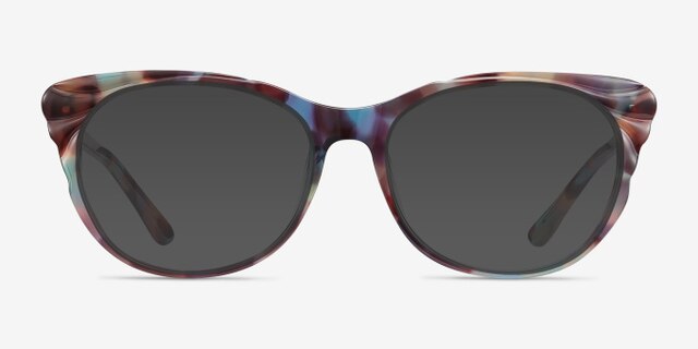 Mariposa Floral AcetateEyeglass Frames from EyeBuyDirect, with Tinted Lenses