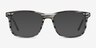 Ballast Gray Striped AcetateEyeglass Frames from EyeBuyDirect, with Tinted Lenses