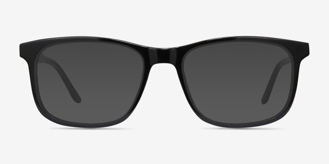 Ballast Noir AcétateMontures de lunettes de vue d'EyeBuyDirect, Avec des Verres Teintés