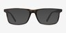 Mariner Gray Striped AcétateMontures de lunettes de vue d'EyeBuyDirect, Avec des Verres Teintés