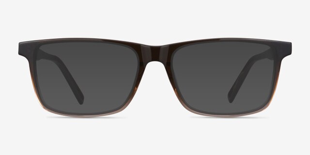 Mariner Clear Brown AcetateEyeglass Frames from EyeBuyDirect, with Tinted Lenses