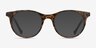 Delle Brown Floral AcetateEyeglass Frames from EyeBuyDirect, with Tinted Lenses