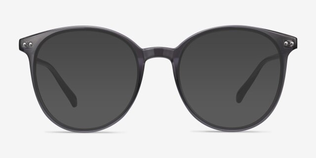 Noun Gris PlastiqueMontures de lunettes de vue d'EyeBuyDirect, Avec des Verres Teintés