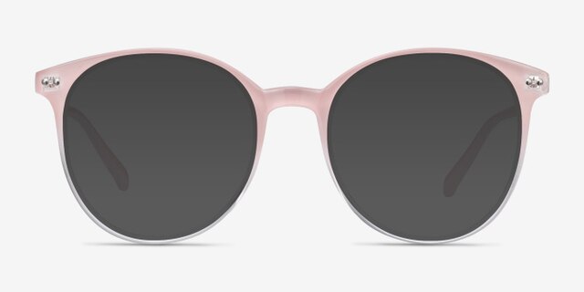 Noun Pink PlasticEyeglass Frames from EyeBuyDirect, with Tinted Lenses