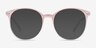 Noun Pink PlasticEyeglass Frames from EyeBuyDirect, with Tinted Lenses