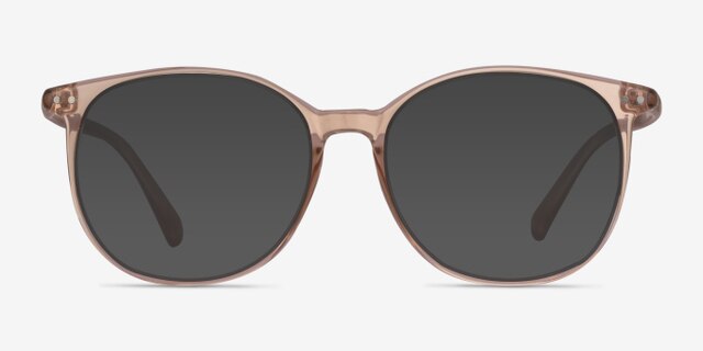 Lucia Champagne PlasticEyeglass Frames from EyeBuyDirect, with Tinted Lenses