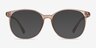 Lucia Champagne PlasticEyeglass Frames from EyeBuyDirect, with Tinted Lenses