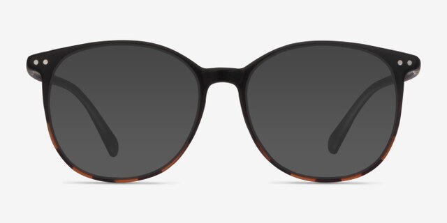 Lucia Black Tortoise PlasticEyeglass Frames from EyeBuyDirect, with Tinted Lenses