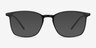 Trenton Black PlasticEyeglass Frames from EyeBuyDirect, with Tinted Lenses