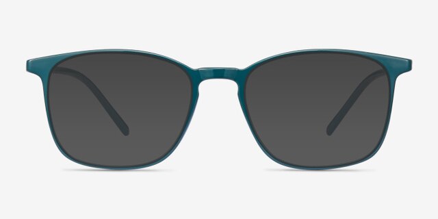 Trenton Vert PlastiqueMontures de lunettes de vue d'EyeBuyDirect, Avec des Verres Teintés