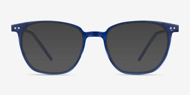 Regalia Bleu AcétateMontures de lunettes de vue d'EyeBuyDirect, Avec des Verres Teintés